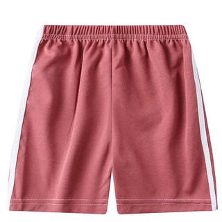 Kids Boys Girls Solid Striped Shorts Sports Half Pants