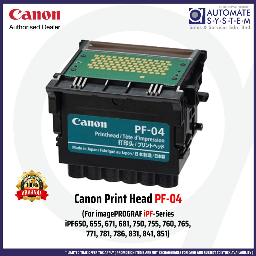 Canon Print Head PF-04 | iPF650, 655, 671, 681, 750, 755, 760, 765 