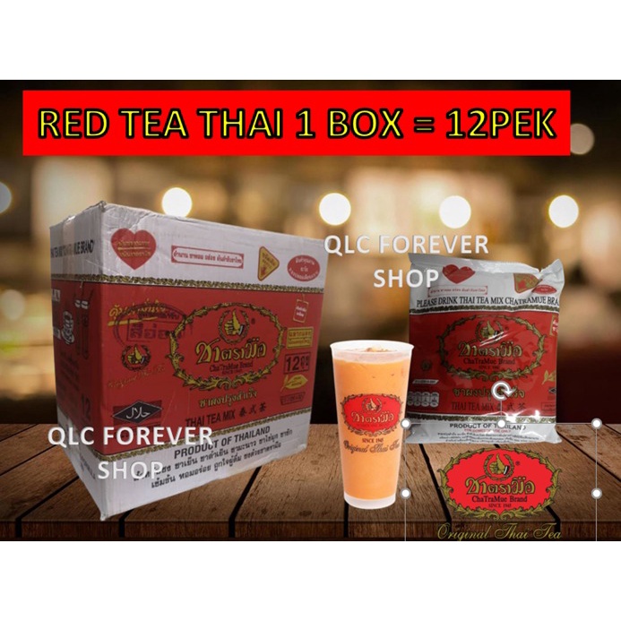 RED TEA TEH MERAH THAI RED TEA ORIGINAL 1 BOX 12 PEK VANILLA