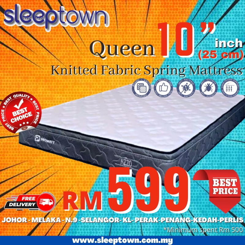 PROMATT AZZO 10 Inch Bonnel Spring Mattress (ENTRY GRADE) Shopee Malaysia