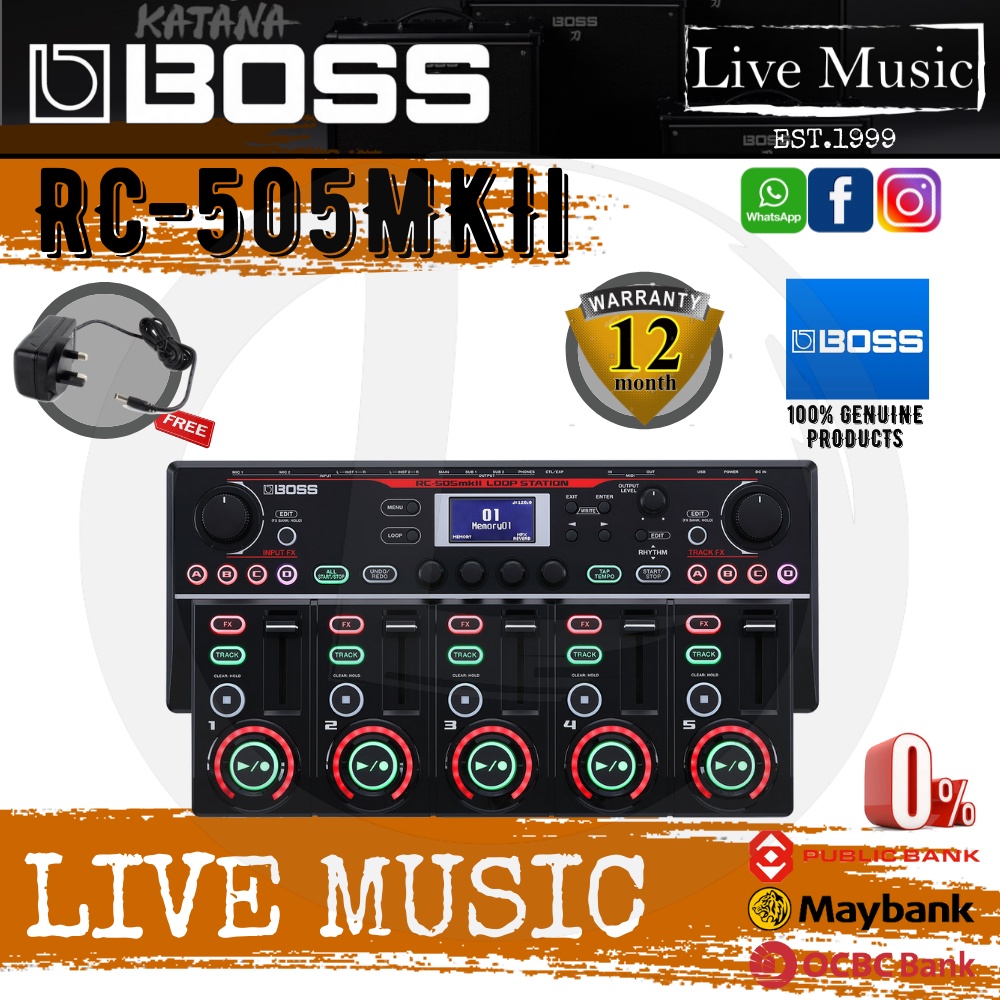 Boss RC-505 MK2 Loop Station Tabletop Looper (RC505/RC-505MKII ...