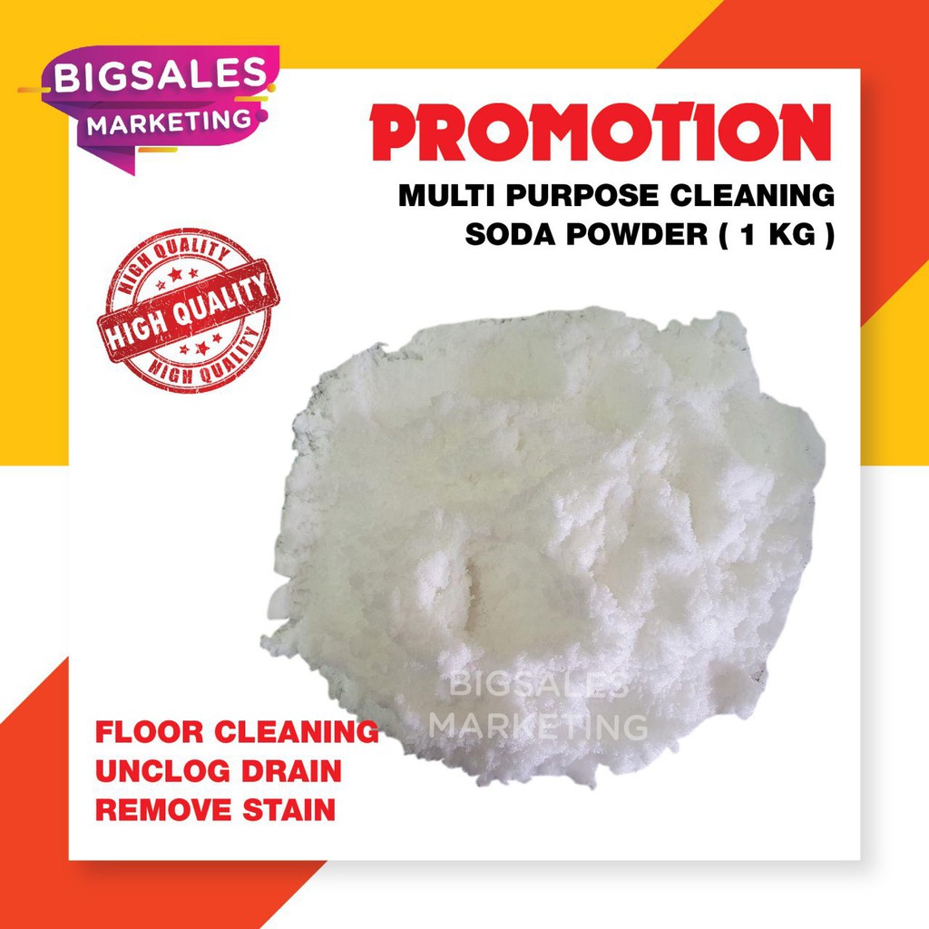 1KG BIGSALES Multi Purpose Heavy Duty Cleaning Soda Powder for ...