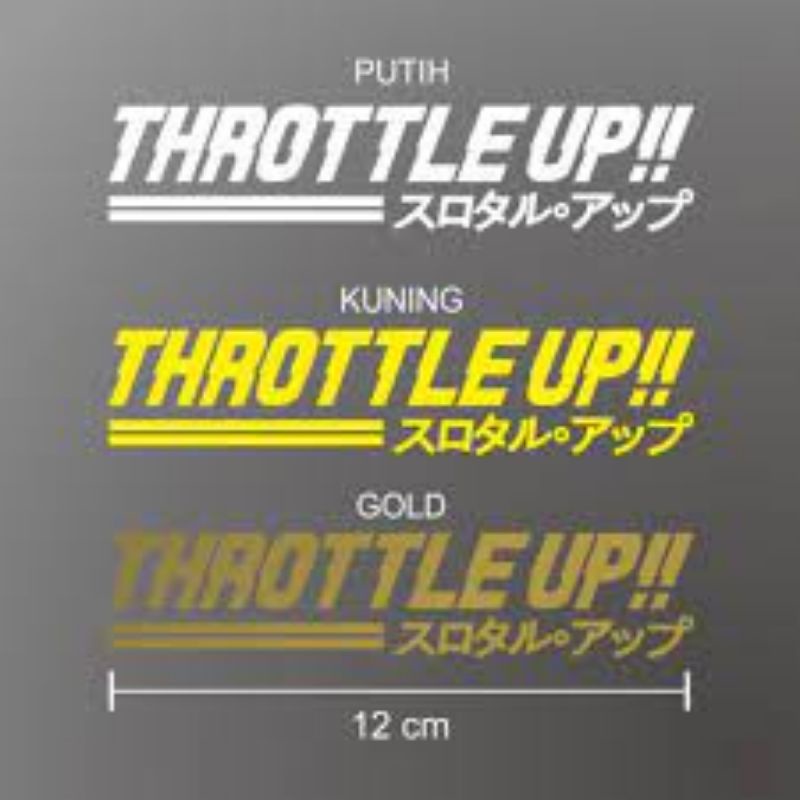 Throttleup CUTTING Stickers!! | Shopee Malaysia
