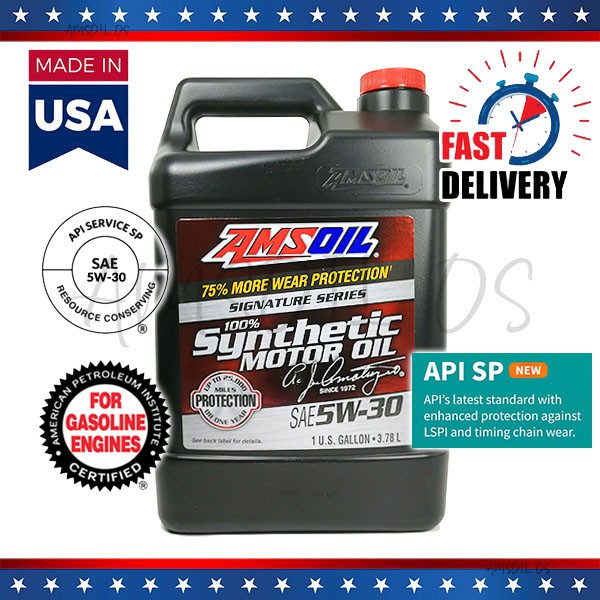 AMSOIL SIGNATURE SERIES 5W30 100% SYNTHETIC MOTOR OIL 1G | Shopee Malaysia