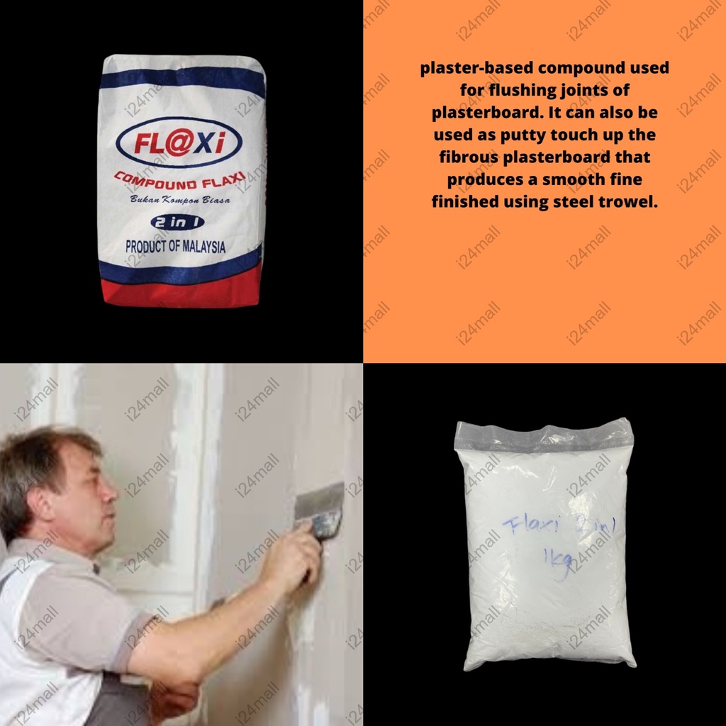 [1KG] Flaxi 2 in 1 / Flaxi Compound Plaster | Shopee Malaysia