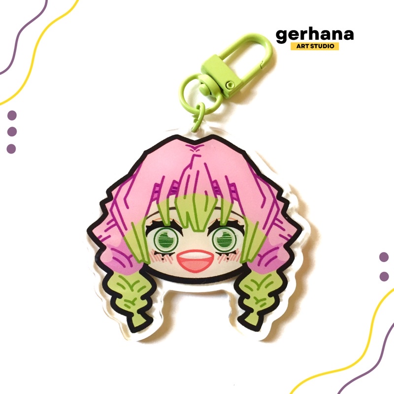 Demon Slayer Hashira Chibi Acrylic Keychain | Rengoku, Himejima, Giyuu ...