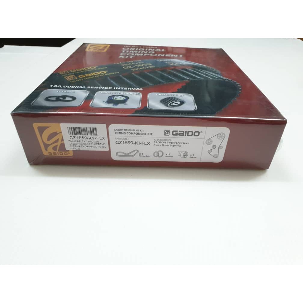 GAIDO TIMING BELT KIT SET PROTON SAGA FLX, PREVE, SUPRIMA, EXORA BOLD