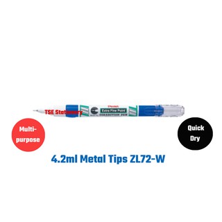 12 X Pentel ZL72-W Extra Fine Point Tip Correction Pen Fluid 4.2ml Quick  Drying 
