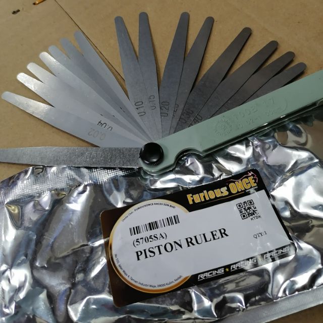 Universal feeler gauge ruler tool rocker arm / pembaris valve adjuster