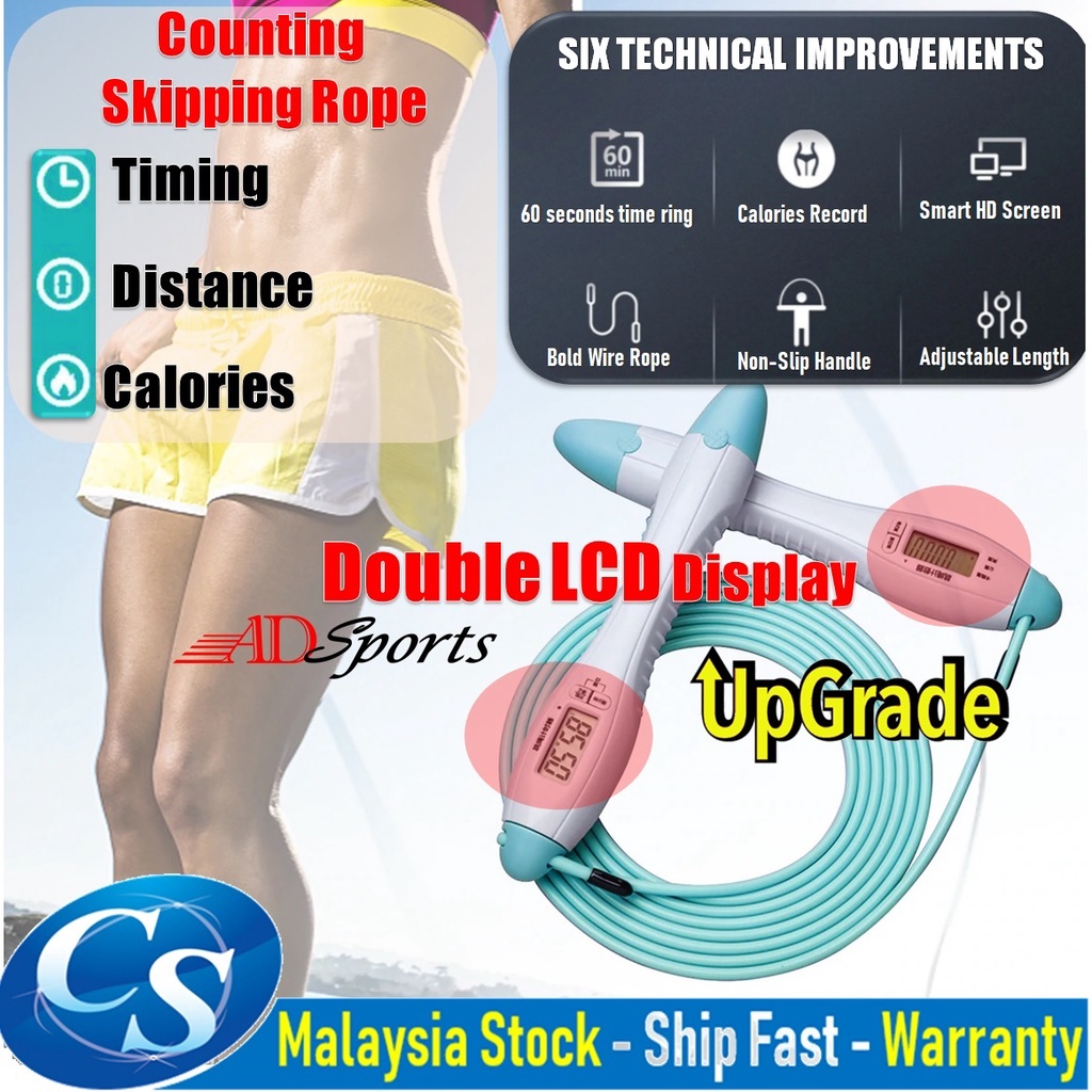 ADSports Weight-Bearing Skipping Rope Steel Wire Jump Rope.Adjustable ...