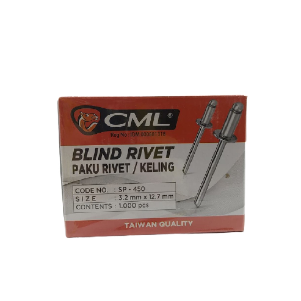 Camel Blind Rivet Nails 450 Rivet Nails (3,2mm x 12,7mm) contains 1000 ...
