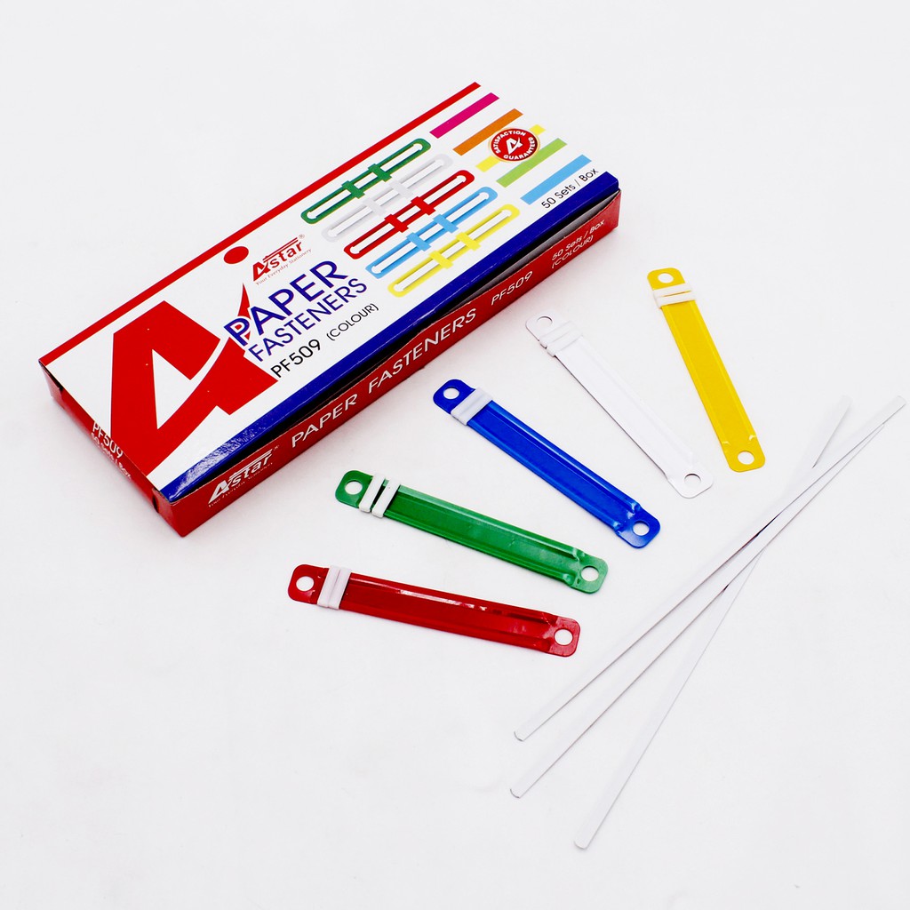 Astar | Paper Clip | Mix Color | Coloured | Colourful Paper Fastener ...