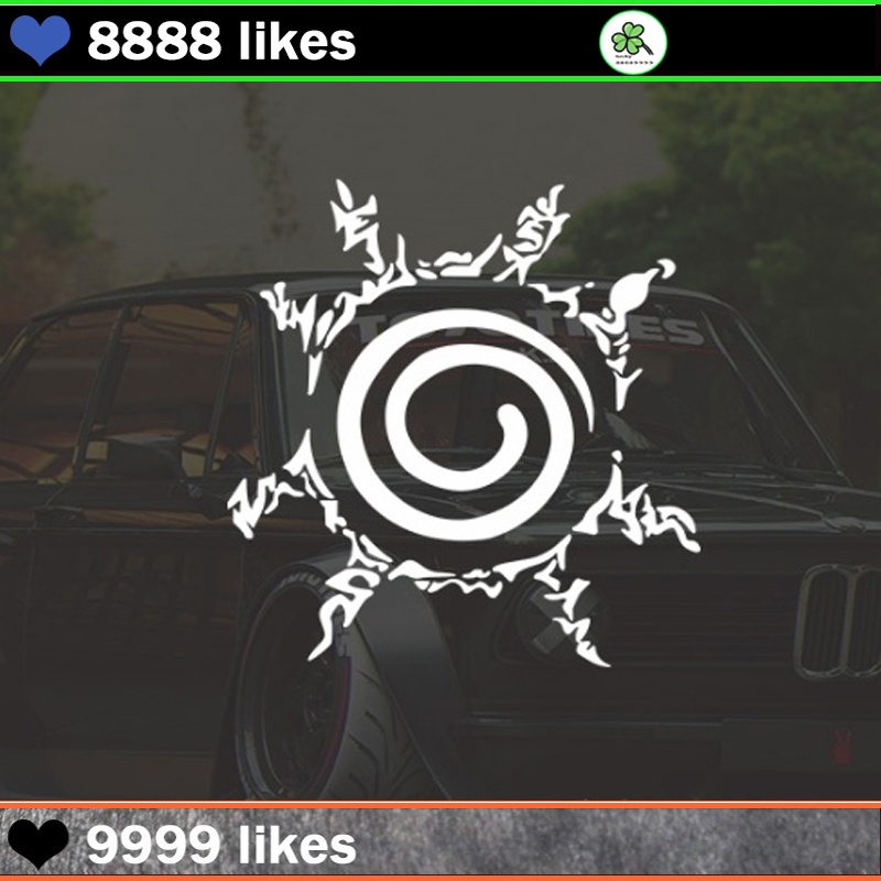 Naruto Car Decal Anime Peeking Car Sticker Decal Decor Rear Windshield