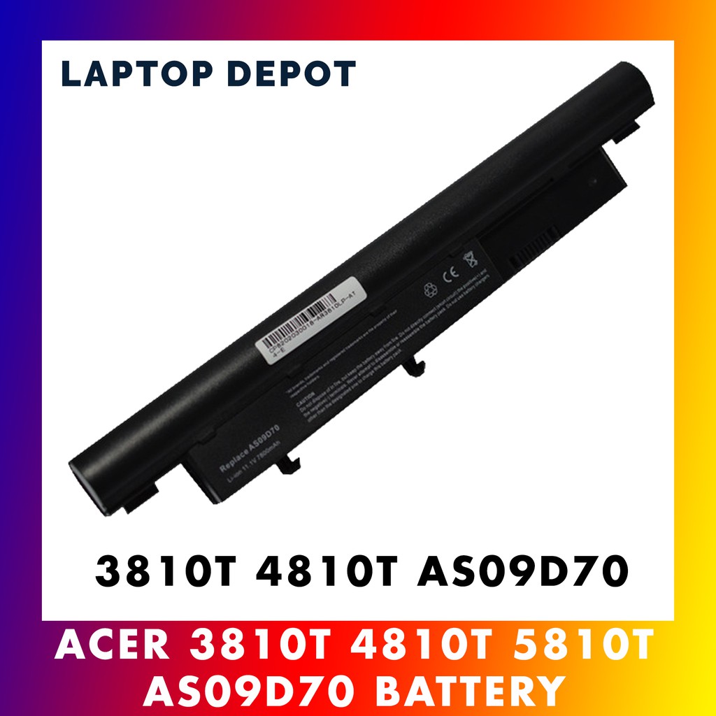 AT Batteria 5200mAh 10,8V Per Acer Aspire 5810T/5810TG – 6 Celle Li-Ion – Alta Capacità – Garanzia Italiana 2 Anni