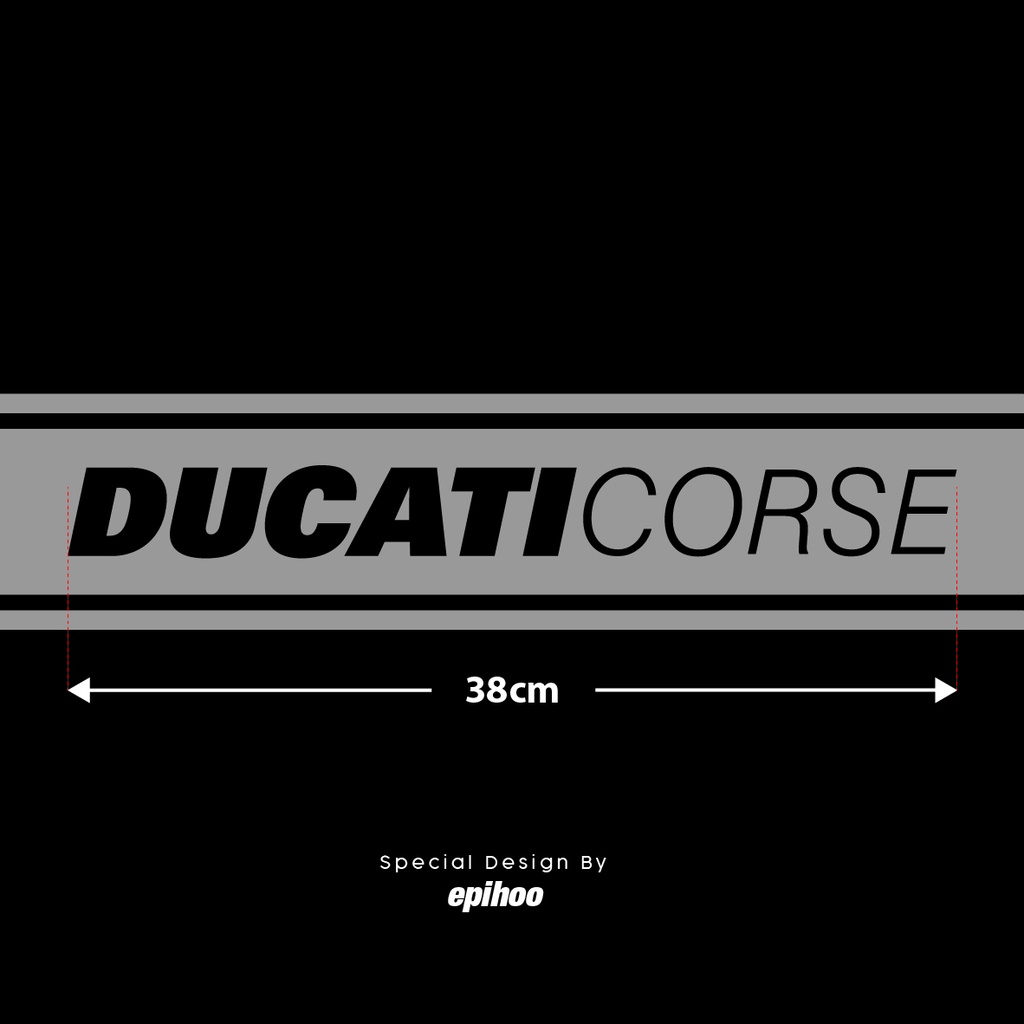 DUCATI CORSE side fairing stickers 1 SET 2 PCS | Shopee Malaysia