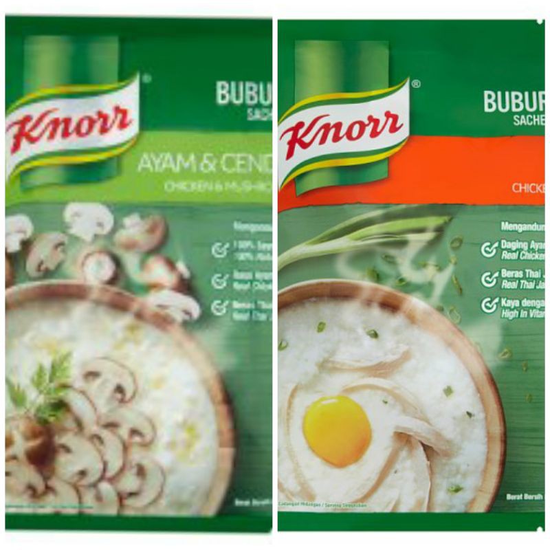 Knorr Bubur Nasi Sachet Porridge Shopee Malaysia