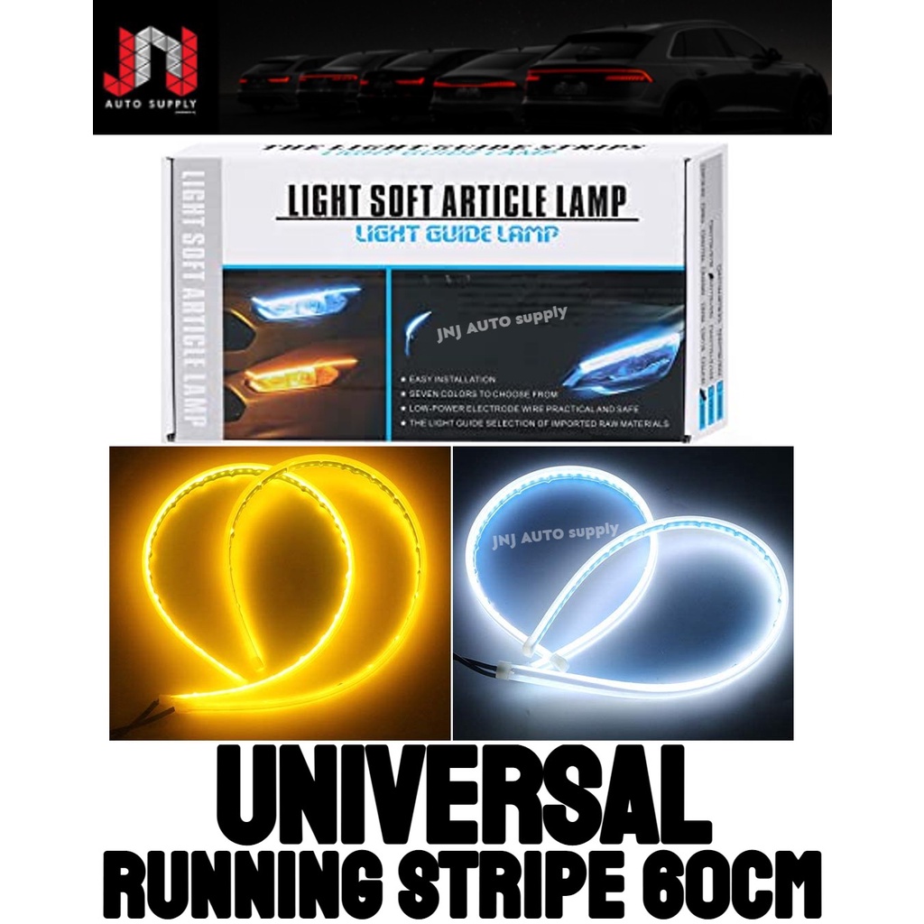 60 CM LED Daylight Stripe Car DRL Daytime Running Light Headlight