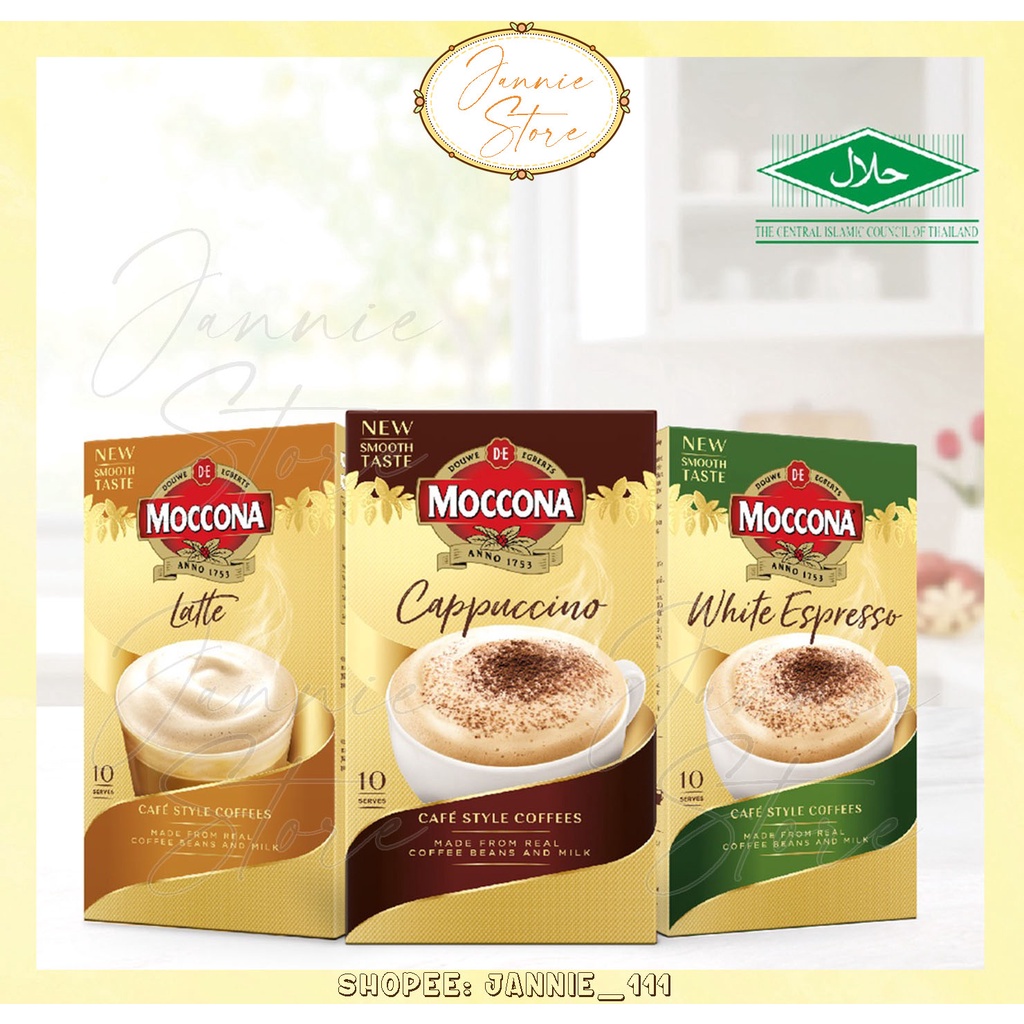 Moccona 10 Sachets (Latte/Cappuccino/White Espresso) 160G [Thailand