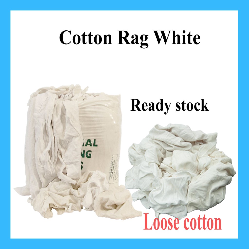 WHITE COTTON RAG 20kg/BAG water absorbent pure cotton rag dishcloth rag ...