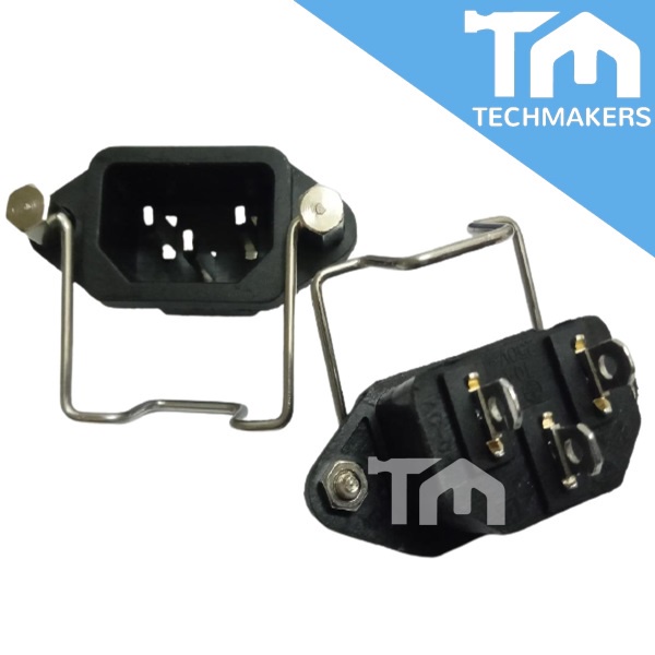 10A 250V AC-04 Connector Power Socket with Anti-Tripping Protection