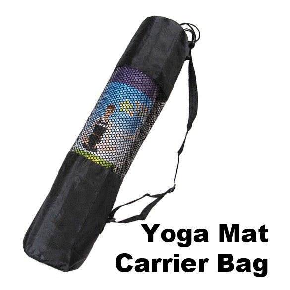 Fine Washable Nylon Yoga Mat Bag Carrier Mesh Center