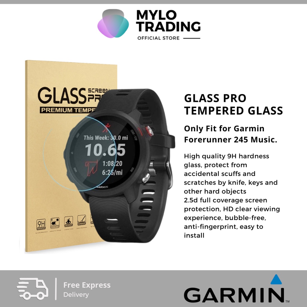 Garmin forerunner 245 glass best sale screen protector