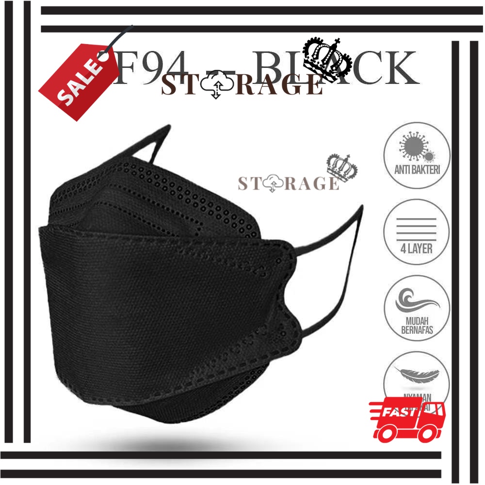 H2266 Safety Plus KF94 Face Mask Black (50pcs) Shopee Malaysia