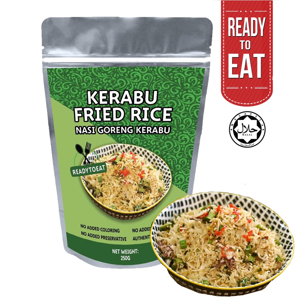 Pasti Halal Kerabu Nasi Goreng Fried Rice Ready to eat meal , travel ...