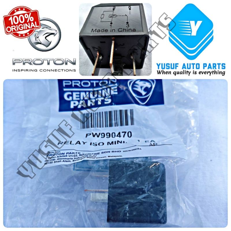 Fan Relay (1 pcs) 100 ORIGINAL Proton SAGA BLM FLX GEN 2 PERSONA SATRIA NEO (PW990470