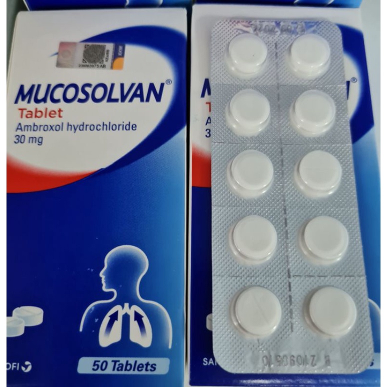 Mucosolvan Tablet Cough Relief Legakan Batuk Berkahak 10biji Shopee