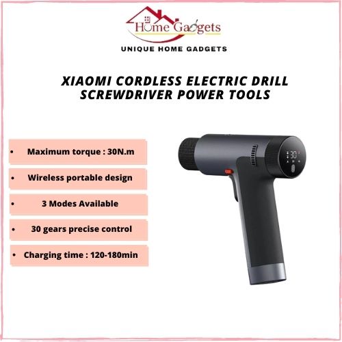 Xiaomi Mijia Brushless Cordless Electric Drill Kit Electric Screwdriver ...