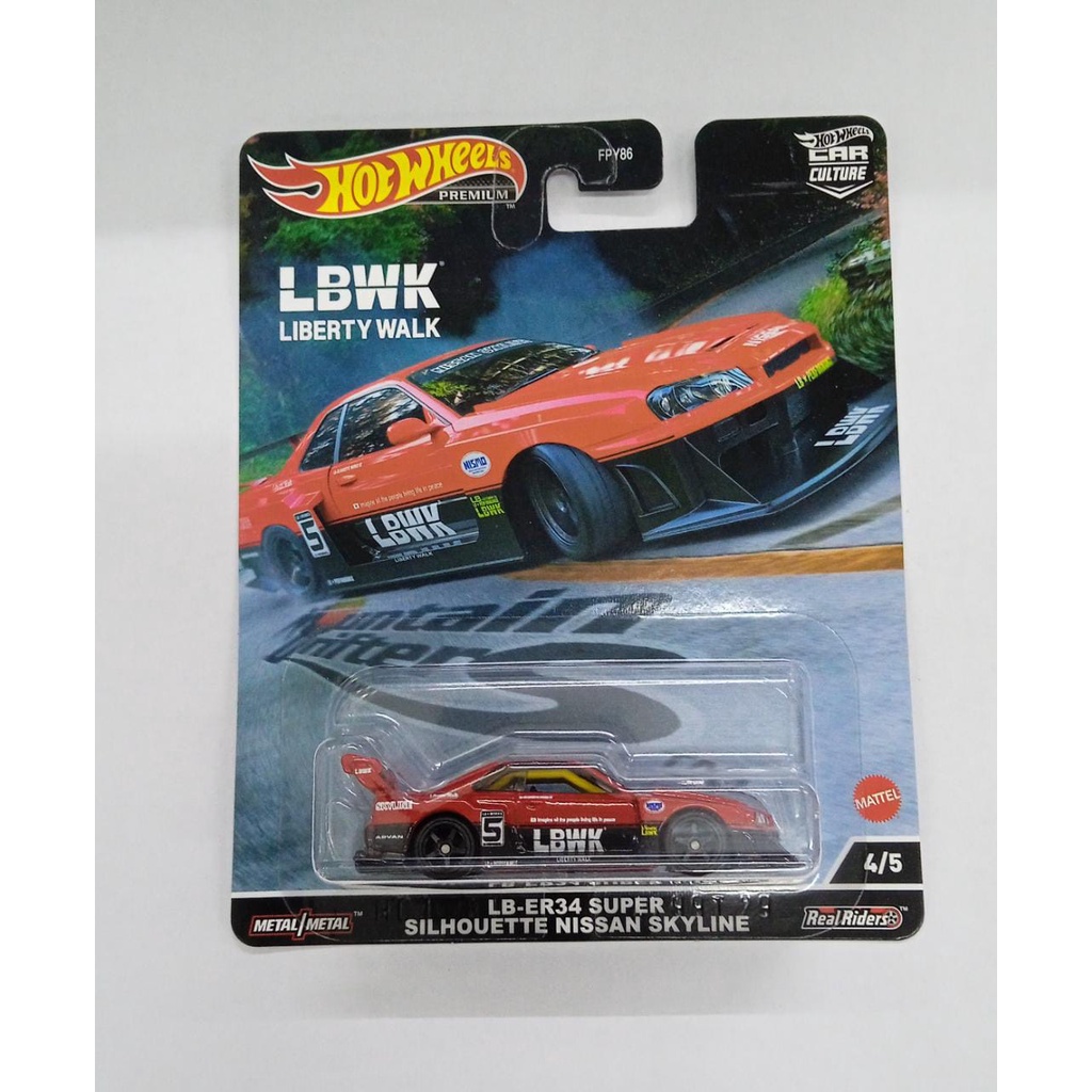 MERAH Diecast Hot Wheels Mountain Drifters | Lb-er34 LB ER34 R34 Super ...