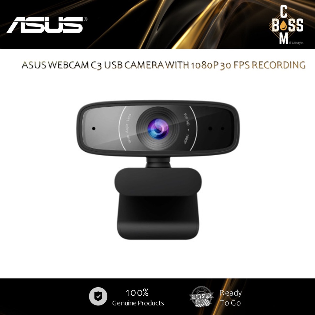 ASUS WEBCAM C3 USB CAMERA WITH 1080P 30 FPS RECORDING, BEAMFORMING ...