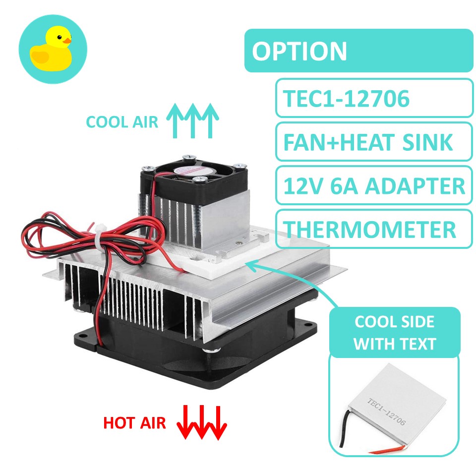 12 Volt Refrigerator Thermoelectric Peltier Refrigeration Cooling