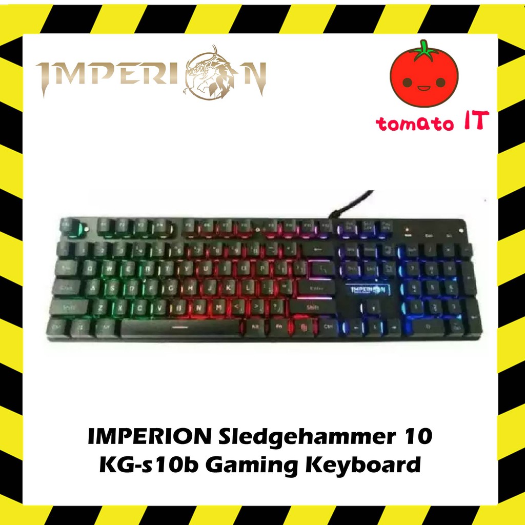 Imperion Sledgehammer 10 KGS10B Gaming Keyboard Shopee Malaysia