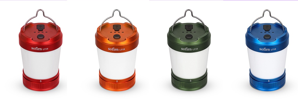 Lampe De Camping Sofirn LT1S - LED Rechargeable, 2700K-6500K Réglable, Lumière Rouge, Autonomie 500h, étanche IPX8