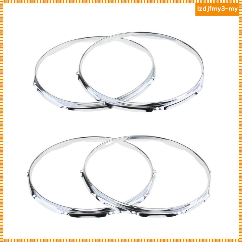 2pcs 8 Hole Drum Plating Hoop Casting Rim for 14'' Snare Drum Parts ...
