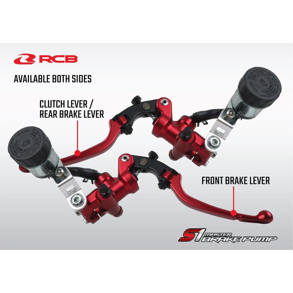 RCB RACING BOY BRAKE MASTER PUMP S1 (14MM) RCB | Shopee Malaysia