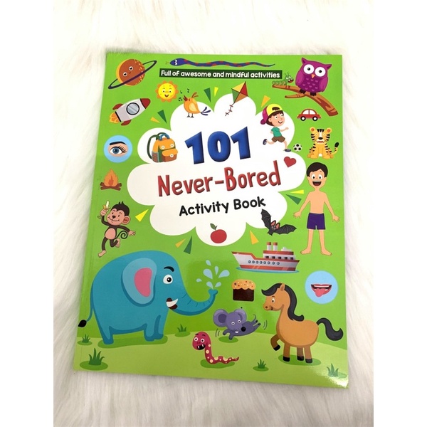 101 Never Bored Activity Book Buku Aktiviti Kanak Kanak | Shopee Malaysia