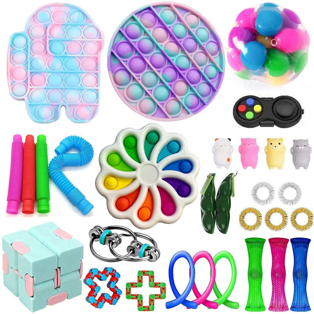 30 PCS Fidget Toys Pack, Sensory Fidget Toys Packs with Simple