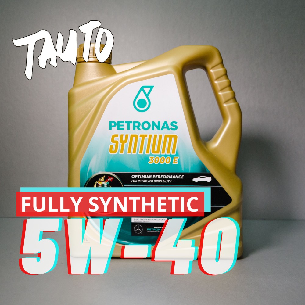 100% Genuine Petronas Syntium 3000E 5W-40 Fully Synthetic Engine Oil 4L ...