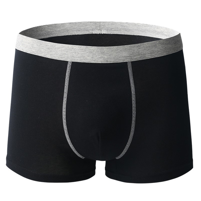 【L-6XL】Men Plus Size Cotton Underwear Up to 130kg Breathable Trunk ...