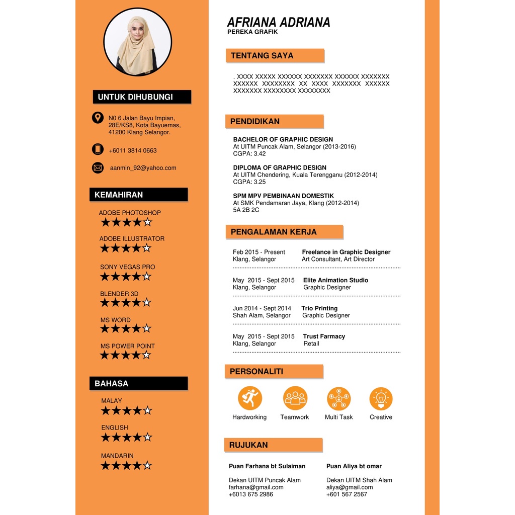 [Malay] 20 Sets Professional Resume/CV Templates 🔥 Edit Dalam Microsoft ...