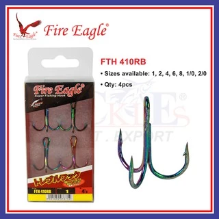 Fire Eagle Weedless Hook Double Hook 454D Fishing Hook Matakail Pancing  Ikan Accessories