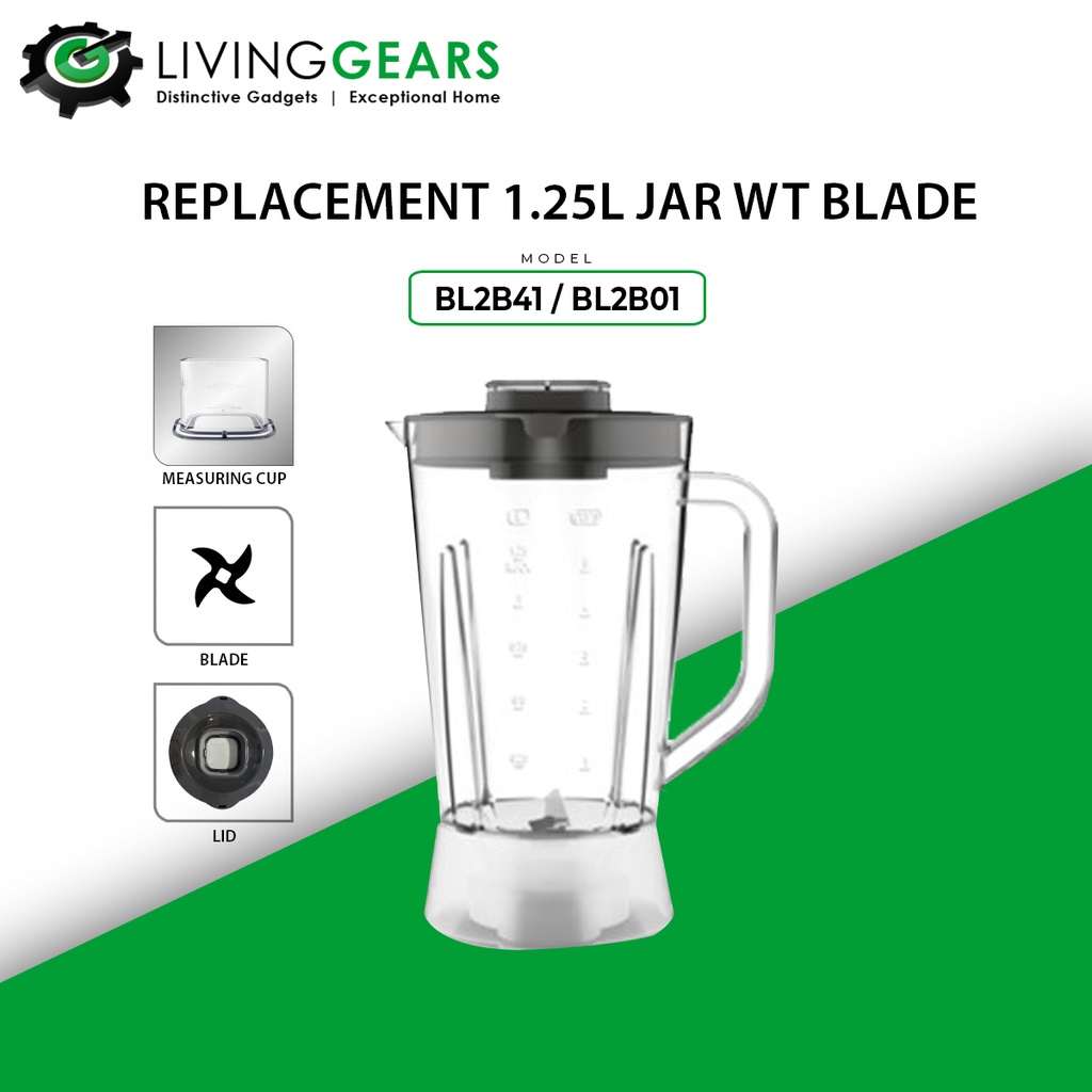 TEFAL Replacement Plastic Jar With Blade for Blender BL2B41 Shopee
