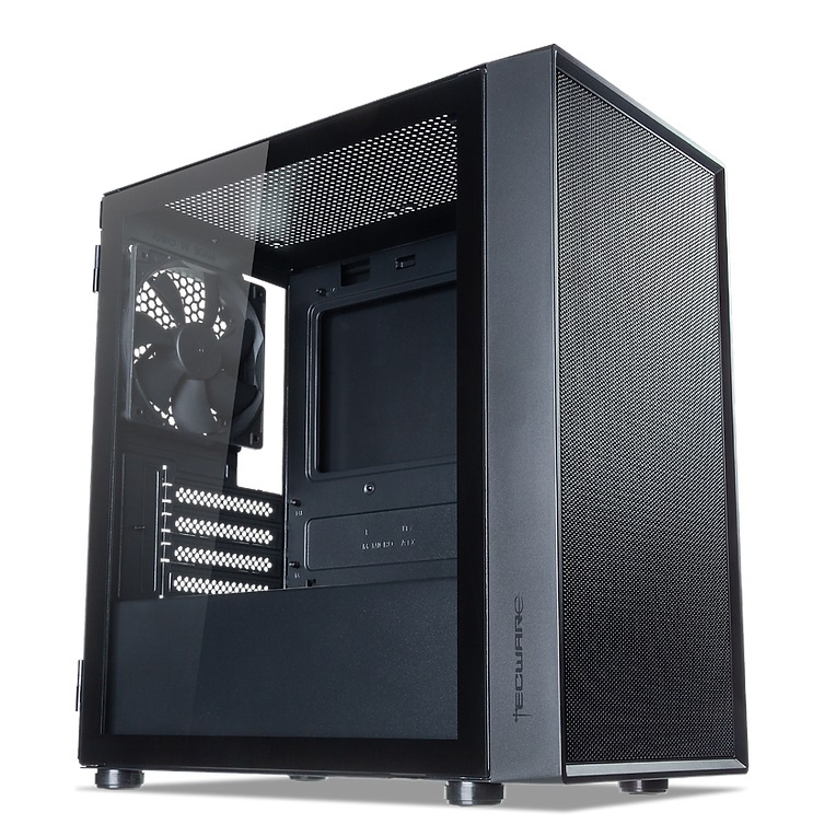 TECWARE NEXUS AIR M2 TG MATX TEMPER GLASS GAMING CASE ( BLACK / WHITE ...