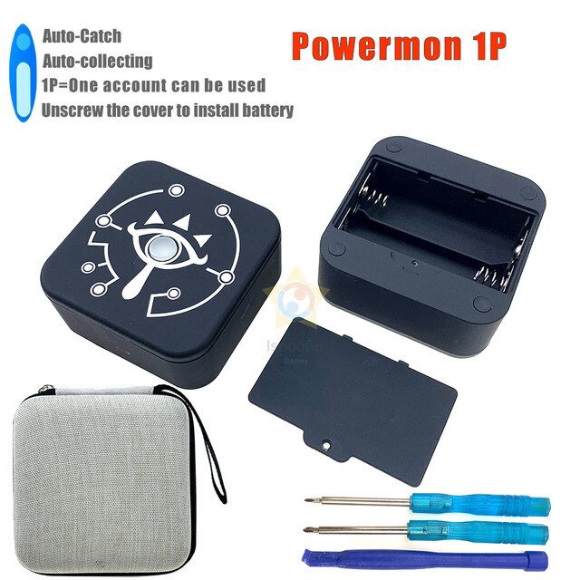 PowerMon 3P 2P 1P for Pokemon go plus auto catch Bluetooth Auto Catch  unscrew the cover to install battery Luxury Bag Game Accessories