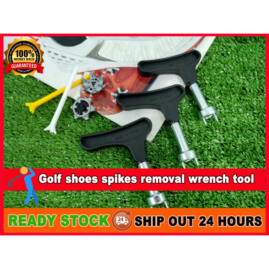 Golf Deluxe Spike Wrench Remover Tool Golf Shoe Cleats Ratchet Key ...