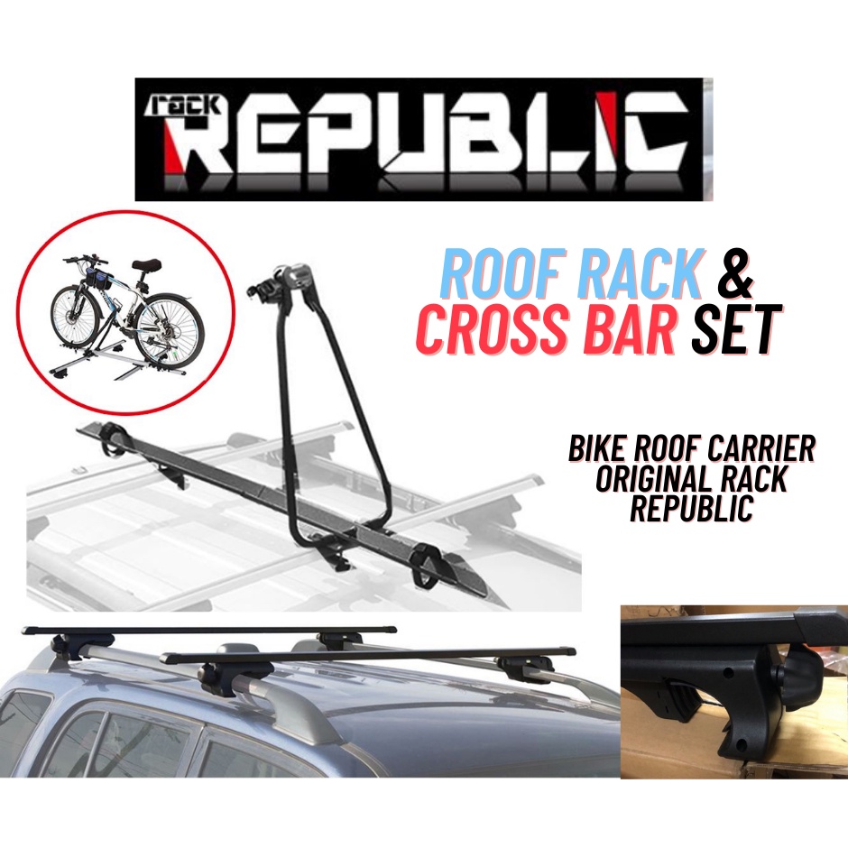 Car Roof Rack Set Rack Republic Roof Rack Cross Bar Set Bike Rack Roof ...