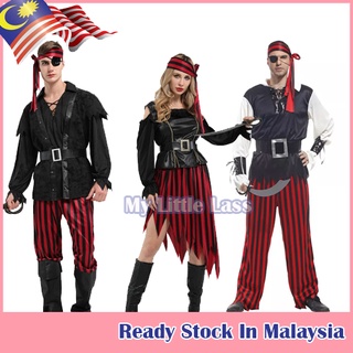 Mens Halloween Pirate Vampire Costume For Cosplay Carnival Masquerade Party  